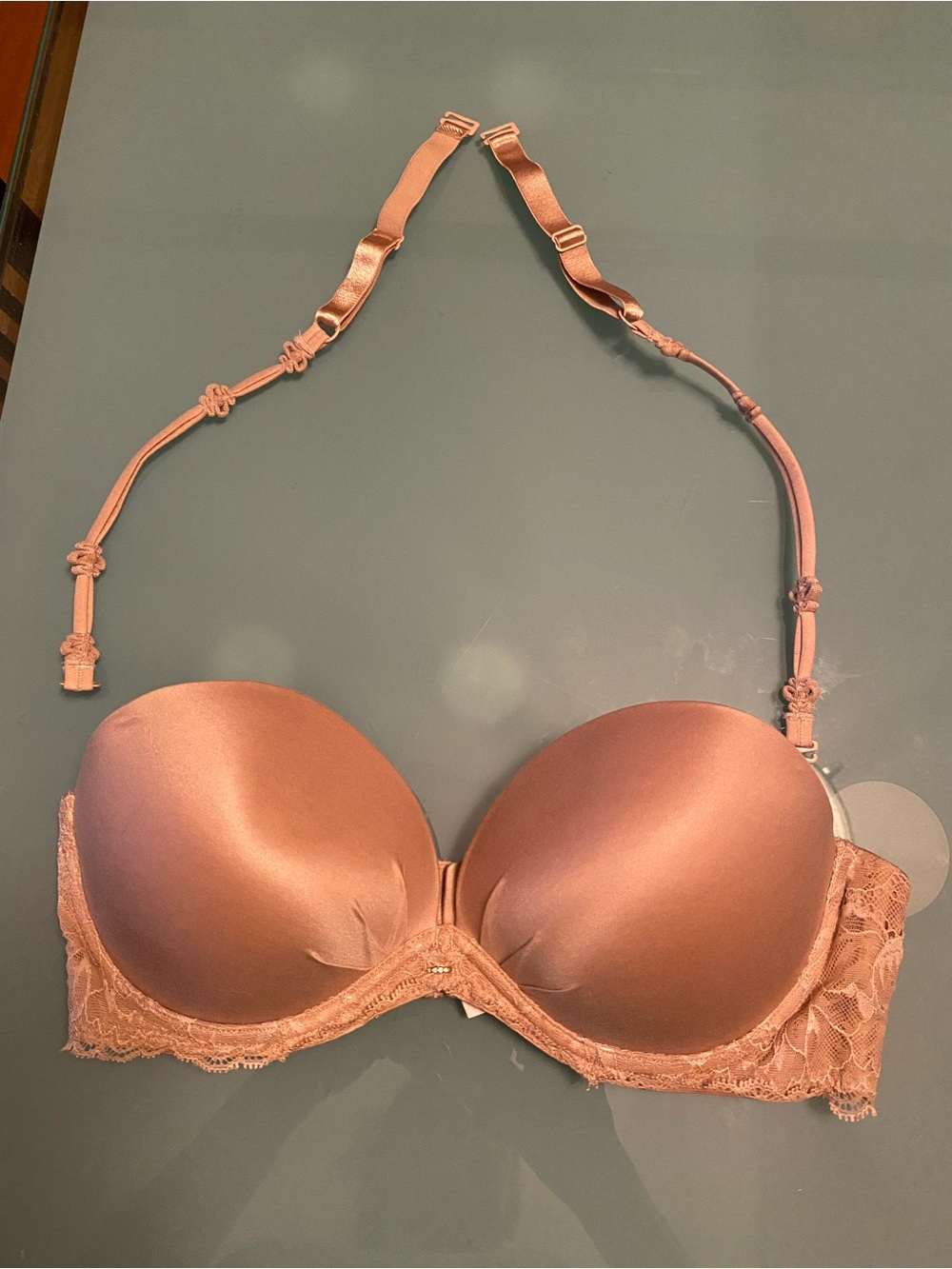 Victoria's Secret Strapless Push-Up Bra in Dusty Rose